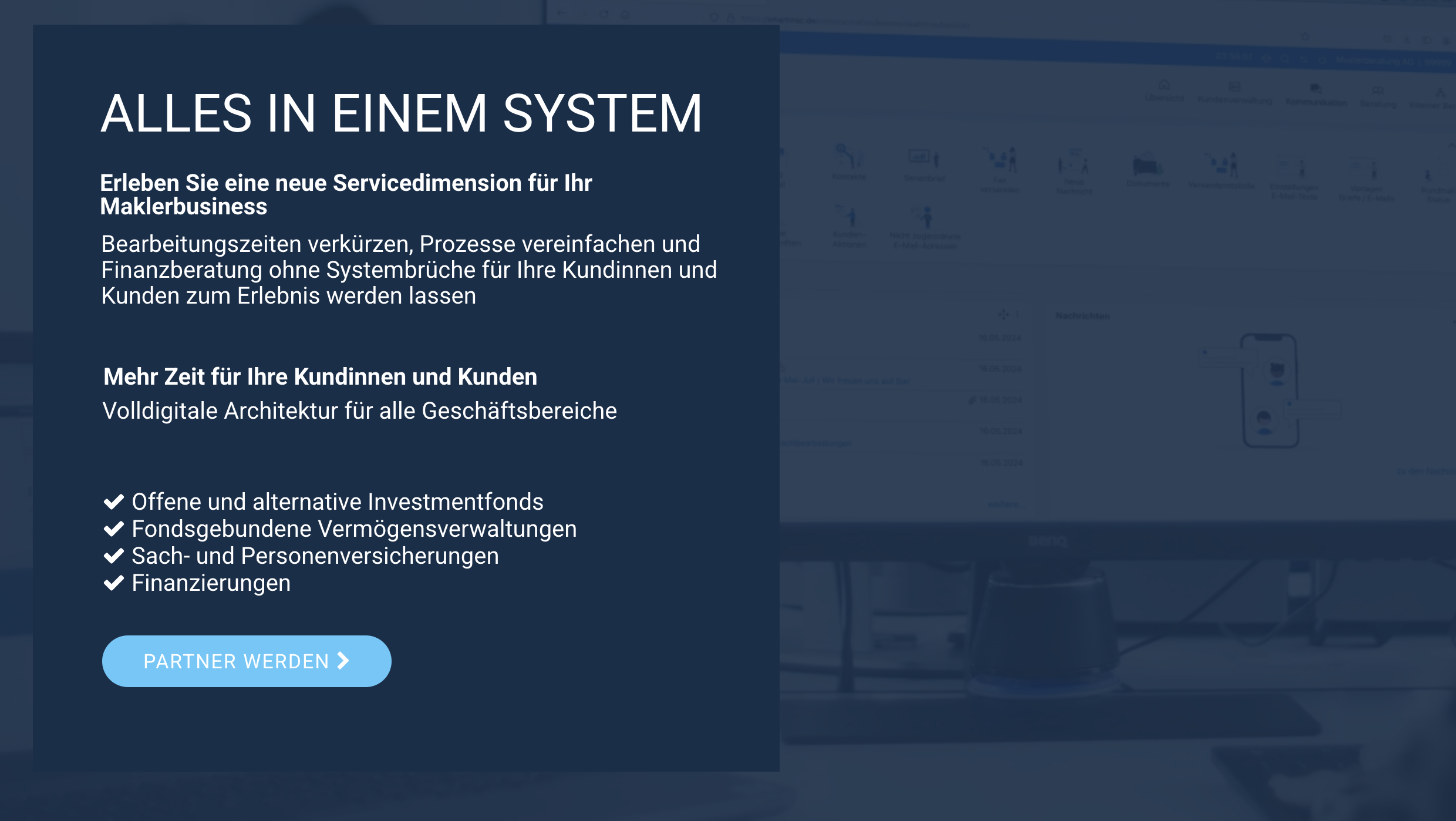 Startbild smartMSC Handy