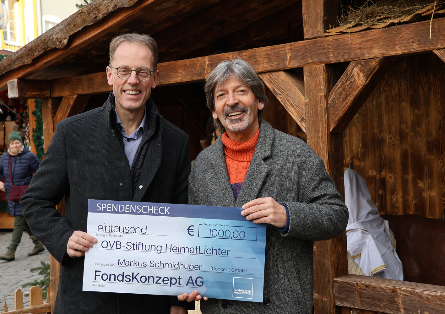 Schmidhuber Scheckübergabe Schmidhuber